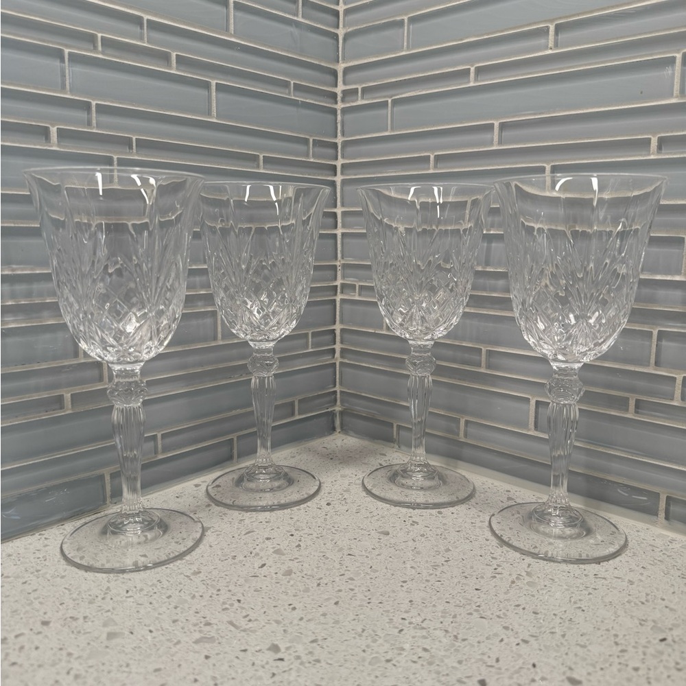 RCR Cristalleria Italiana Melodia Crystal Wine Glasses, Set of 4